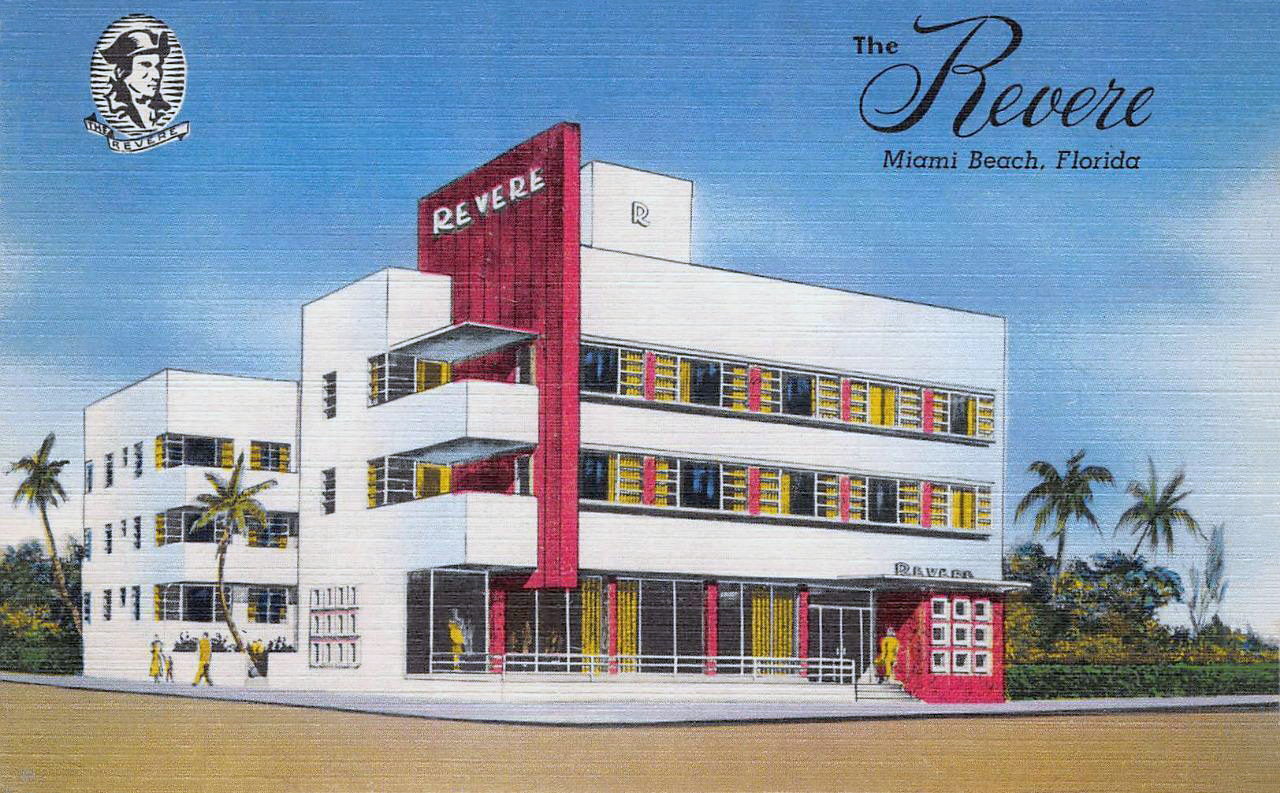 The Revere Hotel at 1100 Ocean Drive, Miami Beach - before demolition